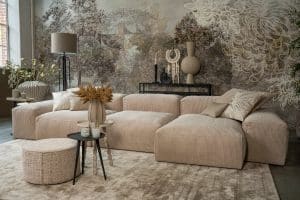 Longchair on a corner sofa
