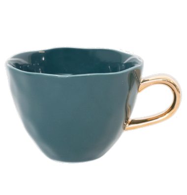 Good Morning Cup blue green