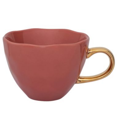 Good Morning cup branded apricot
