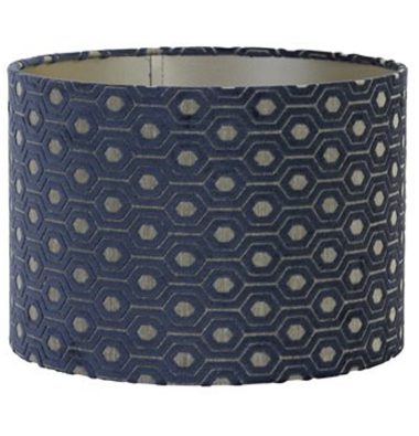 Lampenkap Luna blauw