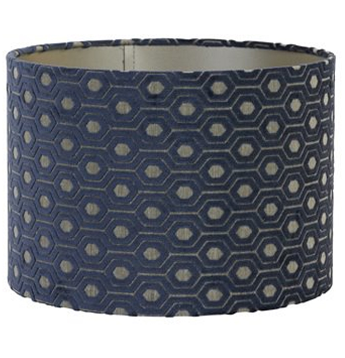 Lampenkap Luna blauw