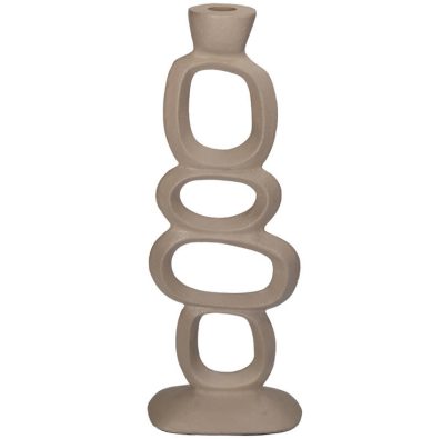 Kandelaar Organic beige