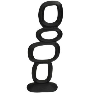 Ornament-organic-zwart-aluminium