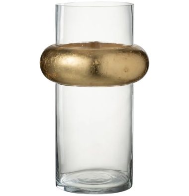 Vaas cilinder goud hoog