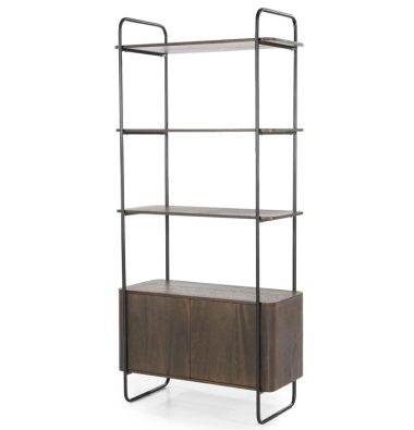 Wandkast James 2-deurs bruin