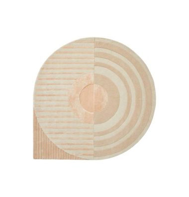 Vloerkleed Fano Girare white-beige