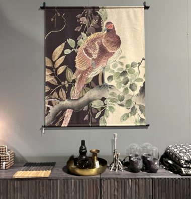 Wandkleed Vogel