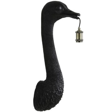 Wandlamp Ostrich zwart