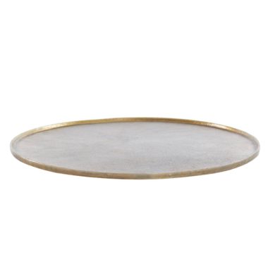 DIENBLAD MAES ROND ANTIEK BRONS