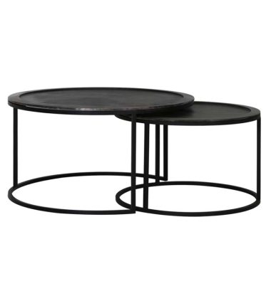 Salontafel set Ties Deep Edge Zwart